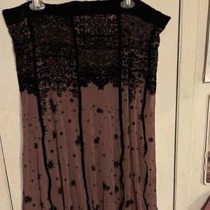 JPG purple mesh skirt